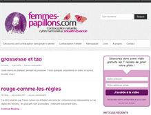 Tablet Screenshot of femmes-papillons.com